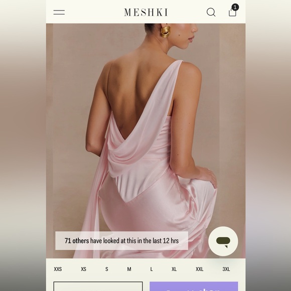 Meshki Carah - Strapless Pink Dress